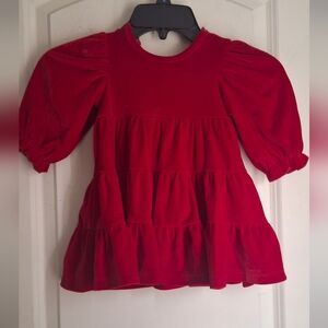 Isobella & Chloe Noella Red Velvet Dress for Toddlers Sz 18 M Christmas Formal N